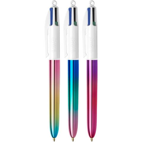 Penna a sfera a scatto BIC 4 Colours 1 mm - gradient conf. 12 pz - 511034